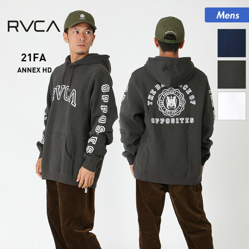 RVCA/ルーカ メンズ プルオーバー パーカー BB042-024 プルパーカー 長袖 ロゴ フーデッドパーカー フード付き 男性用