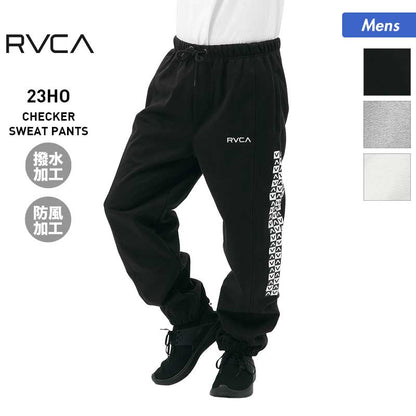 RVCA/ルーカ メンズ 撥水パンツ BD042-747防風防寒スノーボードスキー裏起毛スウェットパンツ男性用