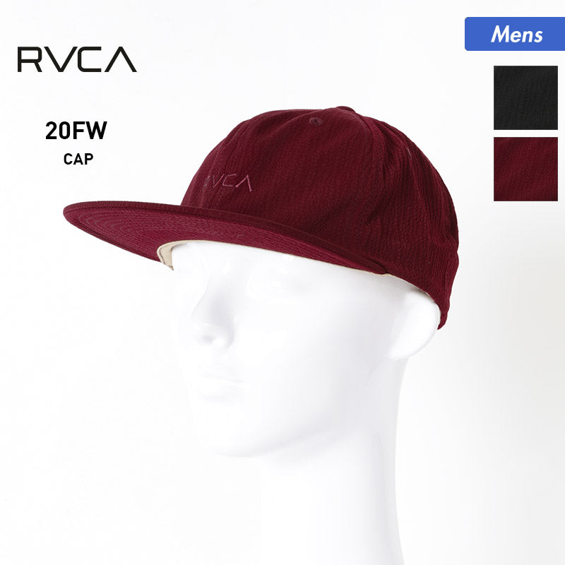 【SALE】 RVCA/ルーカ メンズ キャップ 帽子 BA042-928 ぼうし 紫外線対策 サイズ調節可能 平つば フラットバイザー 男性用