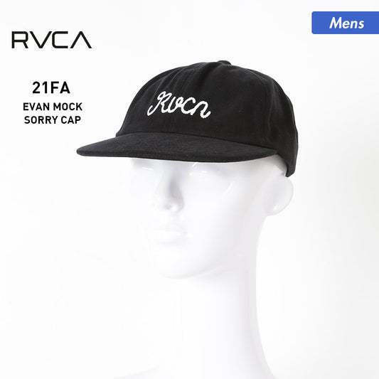 RVCA / 루카 맨즈 캡 모자 BB042-924 브러시 플랫 바이 플랫 바이저 자외선 대책 아웃 도어 사이즈 조절 OK 남성용 