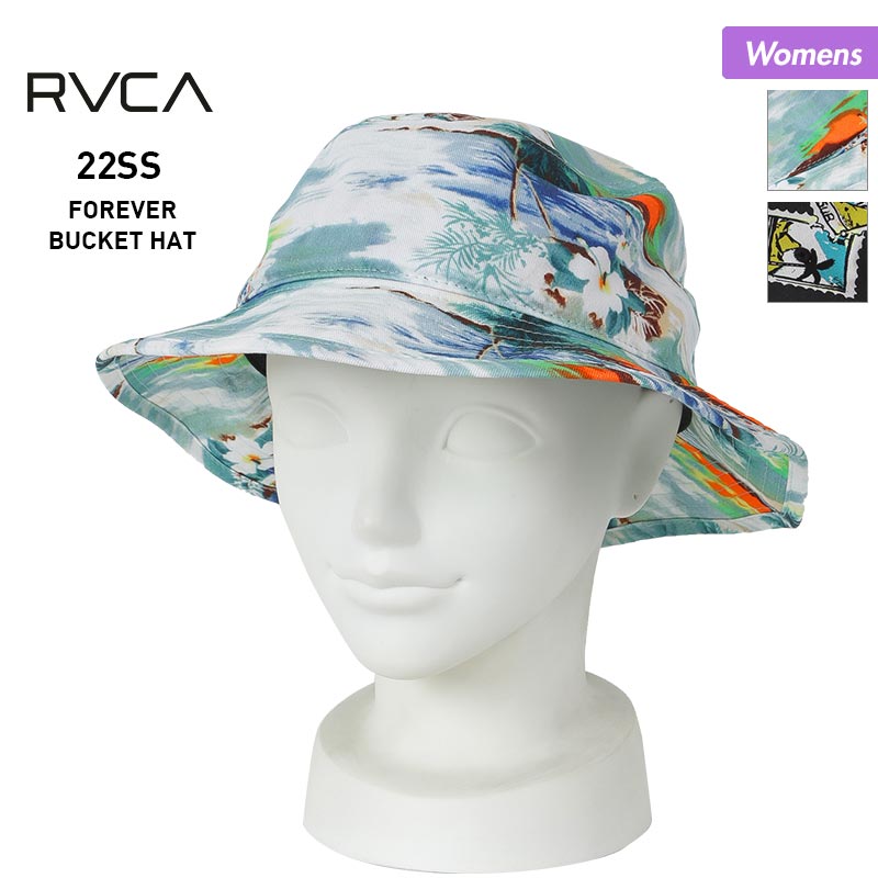 RVCA/ルーカ レディース バケットハット 帽子 BC043-902 チューリップハット ぼうし 紫外線対策 アウトドア 柄 女性用