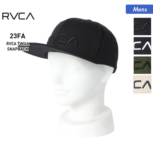 RVCA/ルーカ メンズ キャップ 帽子 BD042-948 ぼうし フラットバイザー 平つば 刺繍 男性用