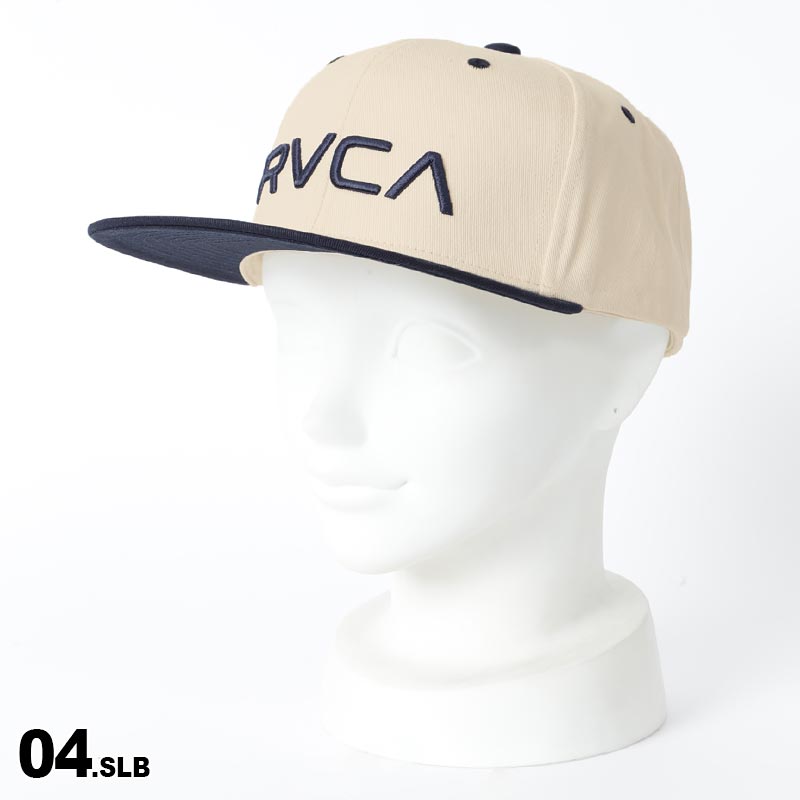 RVCA/ルーカ メンズ キャップ 帽子 BD042-948 ぼうし フラットバイザー 平つば 刺繍 男性用
