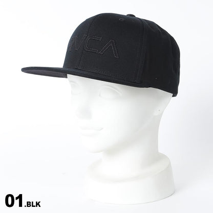 RVCA/ルーカ メンズ キャップ 帽子 BD042-903 ぼうし フラットバイザー 平つば 刺繍 男性用