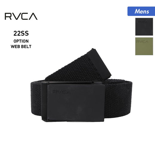 RVCA/루카 맨즈 테이프 벨트 BC041-983 가챠 가챠 벨트 마개 제외 버클 남성용 