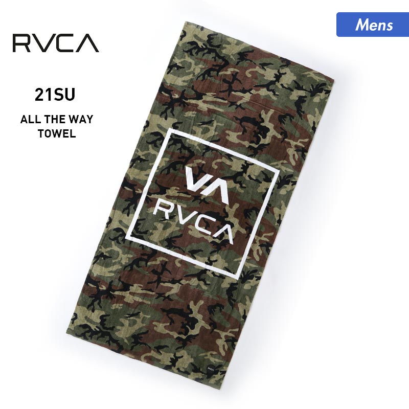 【RVCA/ルーカ】メンズ ビーチタオル120cm｛BB041-943｝