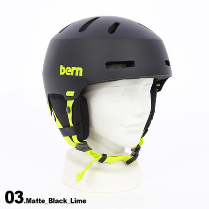 BERN/バーン メンズ＆レディース スノーヘルメット  TEAM_MACON2.0 プロテクター スノーボード  頭部保護 ウインタースポーツ 男性用 女性用