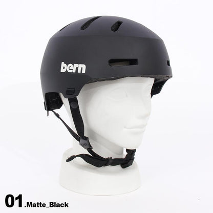 BERN/バーン メンズ＆レディース スノーヘルメット  MACON2.0 プロテクター スノーボード  頭部保護 ウインタースポーツ 男性用 女性用