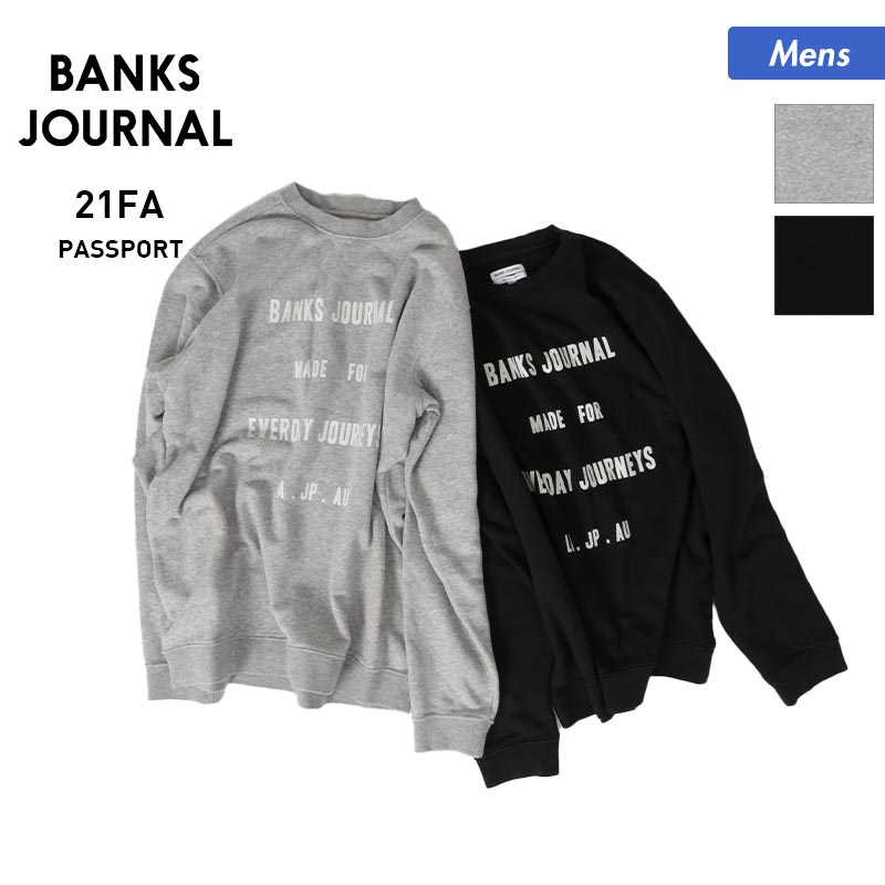 BANKSJOURNAL Men's Long Sleeve Sweatshirt AFL0317 Tops Casual Autumn Winter Logo For Men 