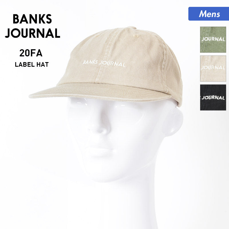 BANKS JOURNAL/バンクスジャーナル メンズ キャップ 帽子 HA0150 ぼうし 紫外線対策 カジュアル アウトドア 男性用