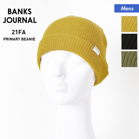 BANKS JOURNAL Men's Folded Knit Hat BE0065 Hat Hat Knit Cap Beanie Ski Snowboard Snowboard Bifold Cold Protection for Men 