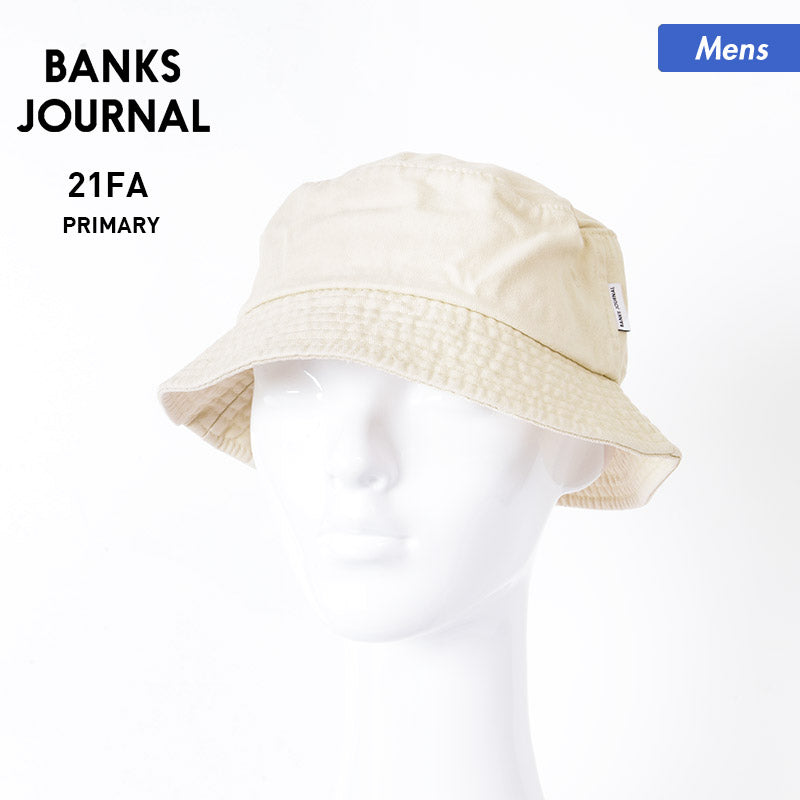 BANKS JOURNAL/バンクスジャーナル メンズ バケットハット HA0156 帽子 ぼうし コットン カジュアル 紫外線対策 アウトドア 男性用