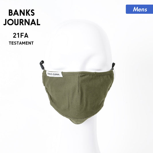 BANKS JOURNAL Men's Mask AX0038 Cloth Mask with Filter Pocket Splash Prevention Fashion Mask for Men [Mail Delivery_21FW11] 