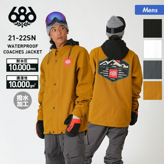 686/シックスエイトシックス メンズ スノーボードウェア ジャケット 単品 M1WCST01 スノージャケット スノーウェア スノボウェア ウエア 上 スキーウェア 男性用