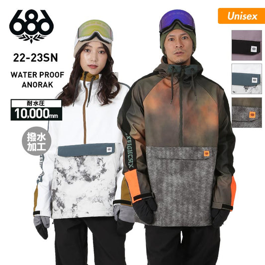 686/Six Eight Six Men's &amp; Women's Snowboard Wear Jacket M2WCST02 Pullover Hooded Snow Wear Ski Wear Snowboard Wear Snow Jacket For Men For Women 
