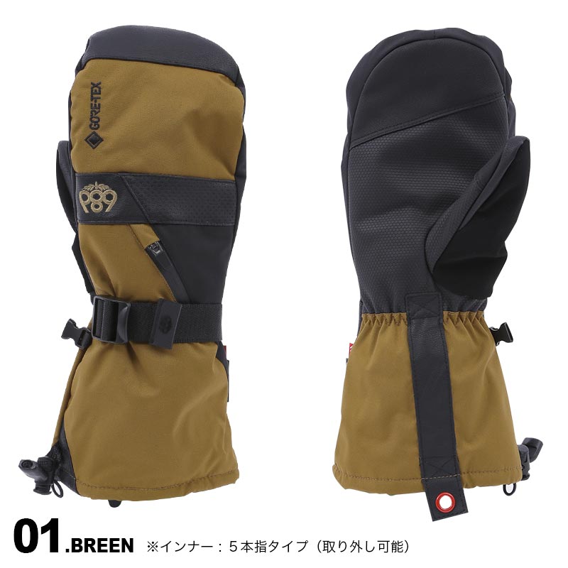 686/シックスエイトシックス メンズ GORE-TEX スノーミトングローブ  M2WGLV104 ゴアテックス スノーボード スキー ウインタースポーツ 防寒 手袋 手ぶくろ 男性用