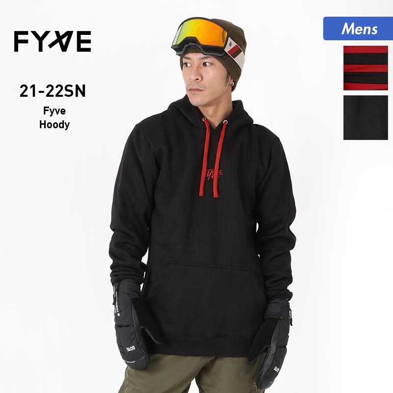 FYVE/Five Men's Snowboard Wear Inner Parka Fyve_Hoody Hoody Hooded Parka Pull Parka Pullover Cold Protection for Men 