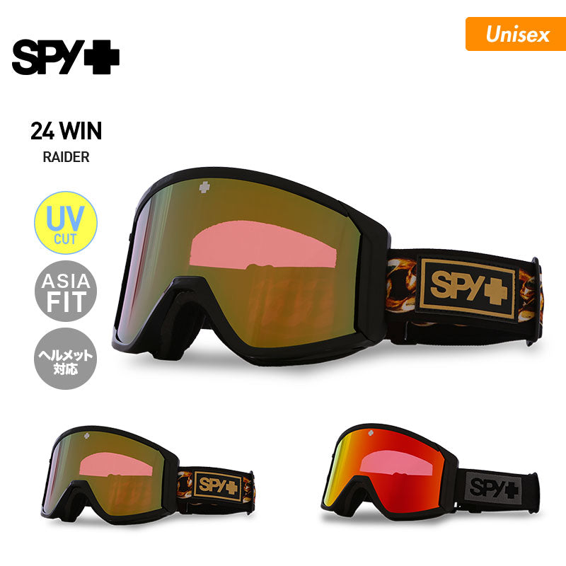 SPY/スパイ メンズ＆レディース スノーゴーグル Raider スノーボード スキー ウインタースポーツ 保護 スノボゴーグル UVカット ヘルメット対応 男性用 女性用