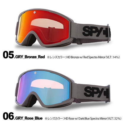 SPY/スパイ メンズ＆レディース スノーゴーグル Crusher_Elite スノーボード スキー ウインタースポーツ 保護 スノボゴーグル UVカット ヘルメット対応 男性用 女性用