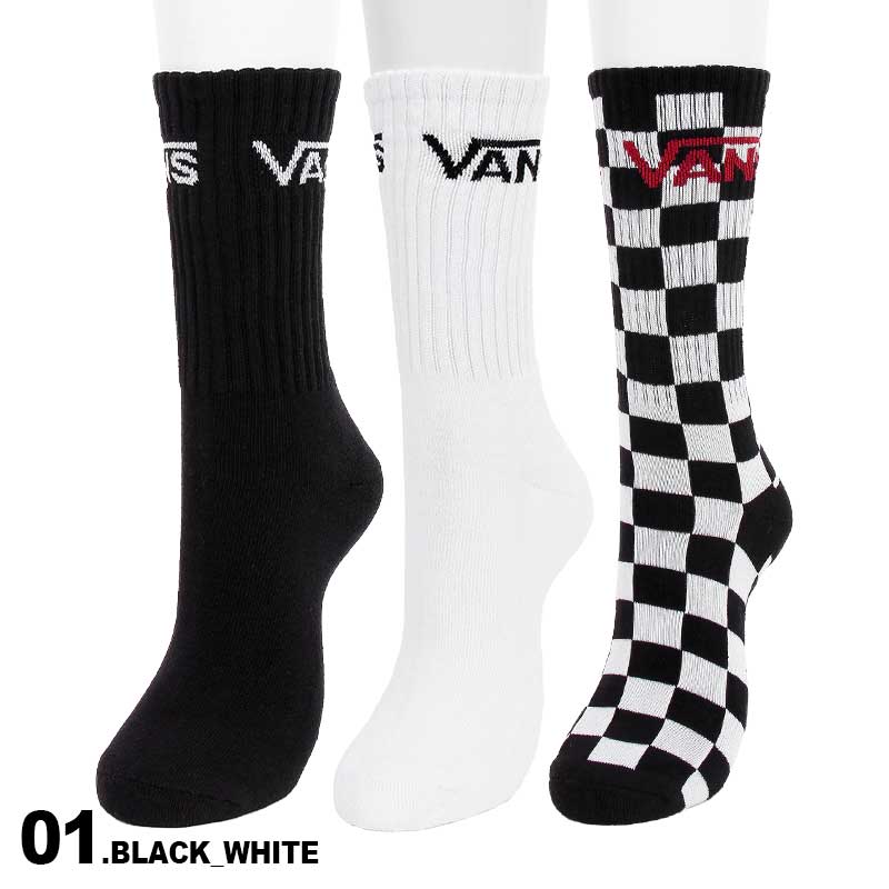 VANS/バンズ メンズ ソックス VN000F0XY28 靴下3足セット 3Pワン