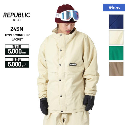 Republic & Co/リパブリック メンズ スノーウェアジャケット HYPE_SWING_TOP_JACKET スノージャケット スノボウェア スノーウェア スキーウェア 上 男性用