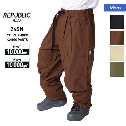 Republic & Co/リパブリック メンズ スノーウェアパンツ 7TH_CHAMBER_CARGO_PANTS スノーパンツ スノボウェア スノーウェア スキーウェア 下 男性用