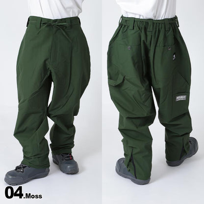 Republic & Co/リパブリック メンズ スノーウェアパンツ WIDE_PAINTER_PANTS スノーパンツ スノボウェア スノーウェア スキーウェア 下 男性用