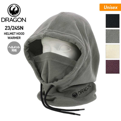 DRAGON/ドラゴン メンズ＆レディース フードネックウォーマー  HELMET HOOD WARMER 首元 防寒 フリース スキー スノーボード スノボ フード付 男性用 女性用