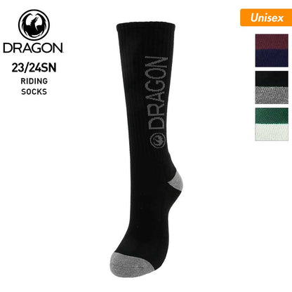 DRAGON/ドラゴン メンズ＆レディース スノーソックス RIDING SOCKS 靴下 スノーボード スキー ウインタースポーツ 防寒 くつした 防寒 男性用 女性用